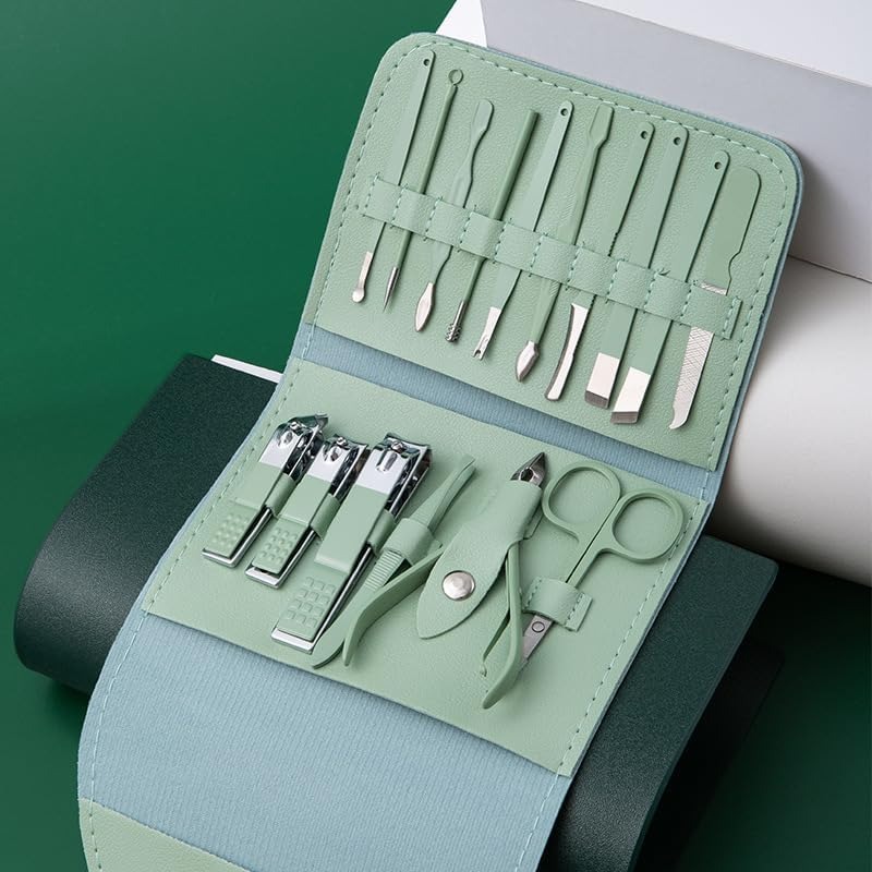 Mens Grooming Kit Gift - Luksusowy Przenośny Skórzany Futerał 16 w
