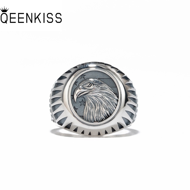 Men'S Grooming Gifts - QEENKISS 925 Sterling Silver Vintage Eagle