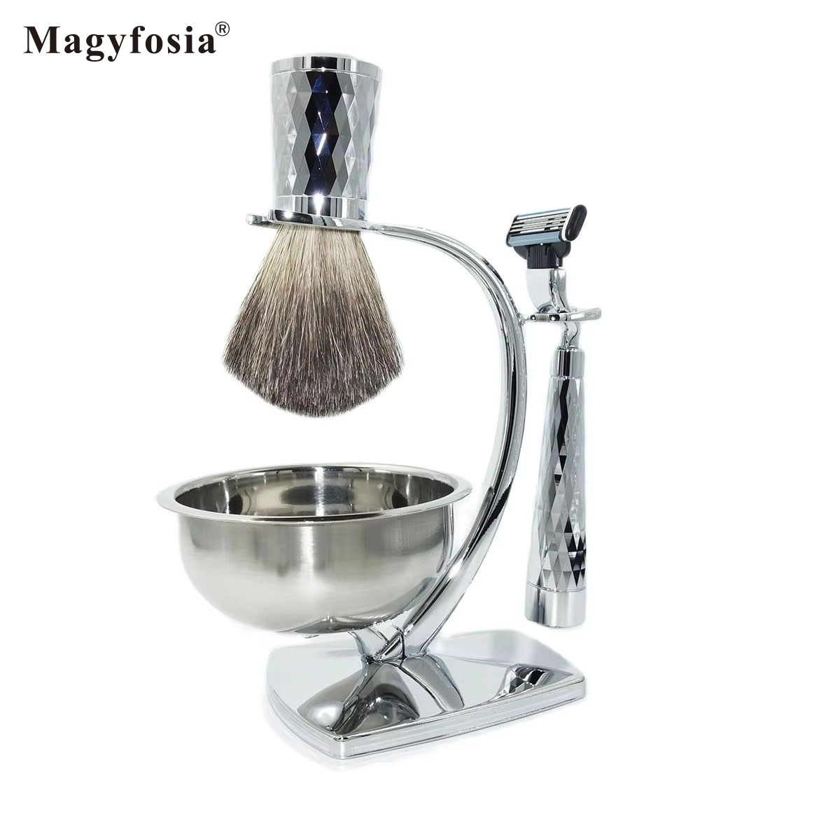 Mens Grooming Kit Gift - Magyfosia Nowy Błyszczący Zestaw do Golenia