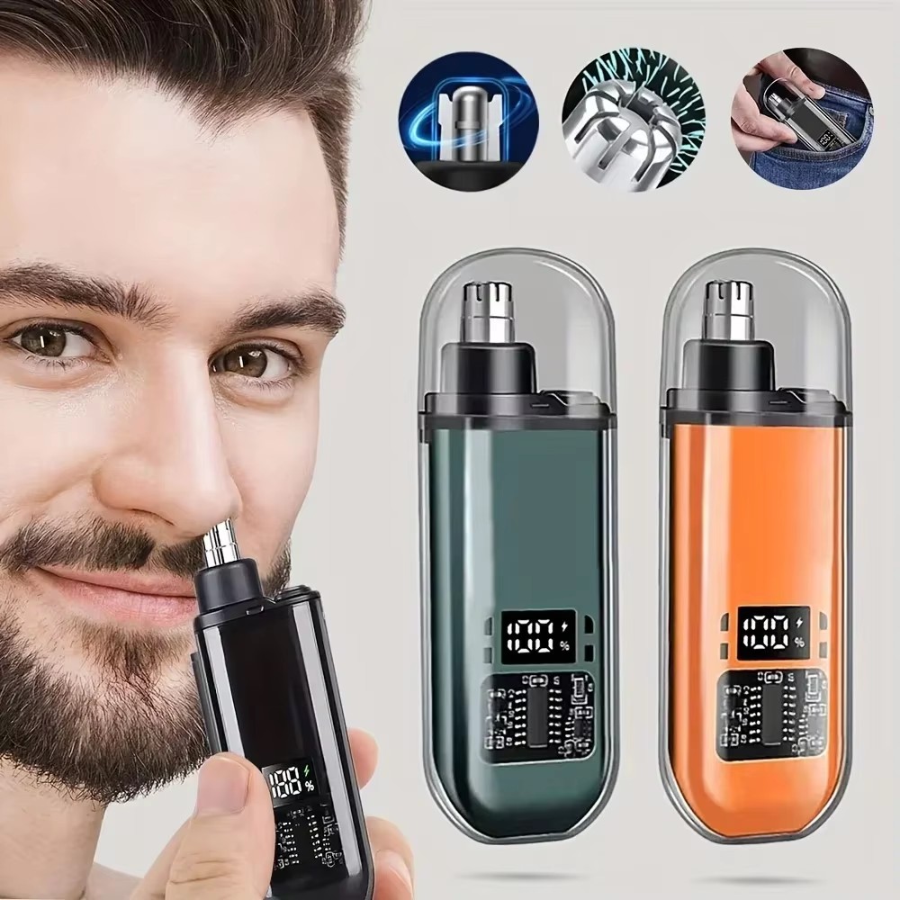 Mens Grooming Kit Bag - Akumulatorowy trymer do nosa i uszu