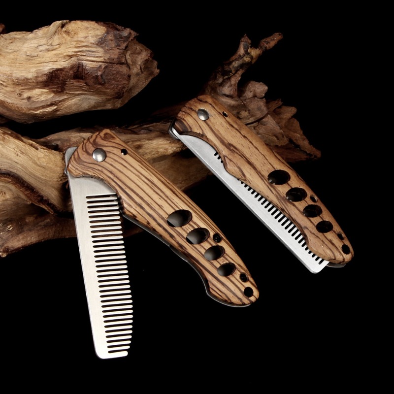 Składany grzebień do brody z l – Mens Grooming Kit Bag recenzja i cena