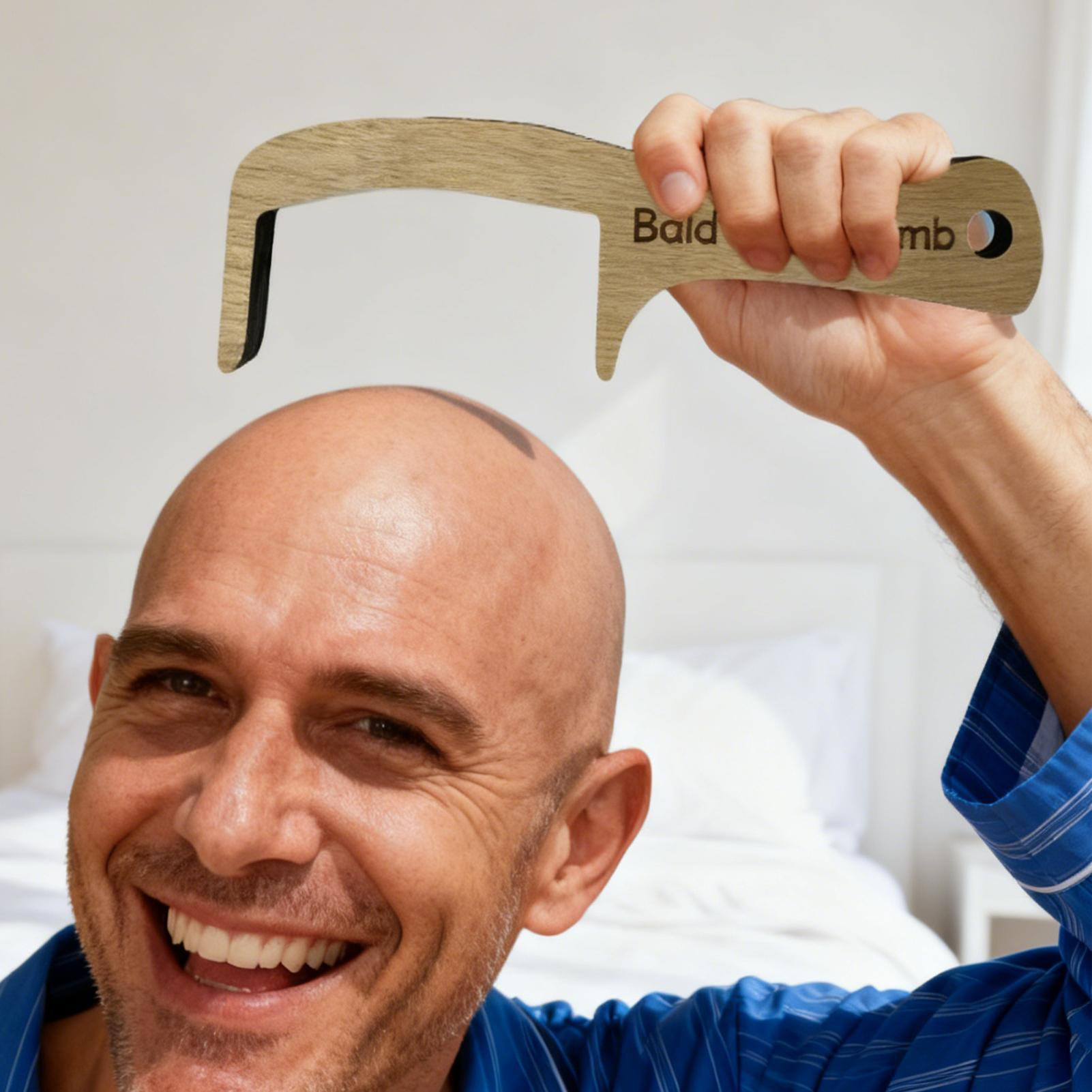 Drewniany grzebień dla łysych  – Men'S Grooming Gifts recenzja i cena