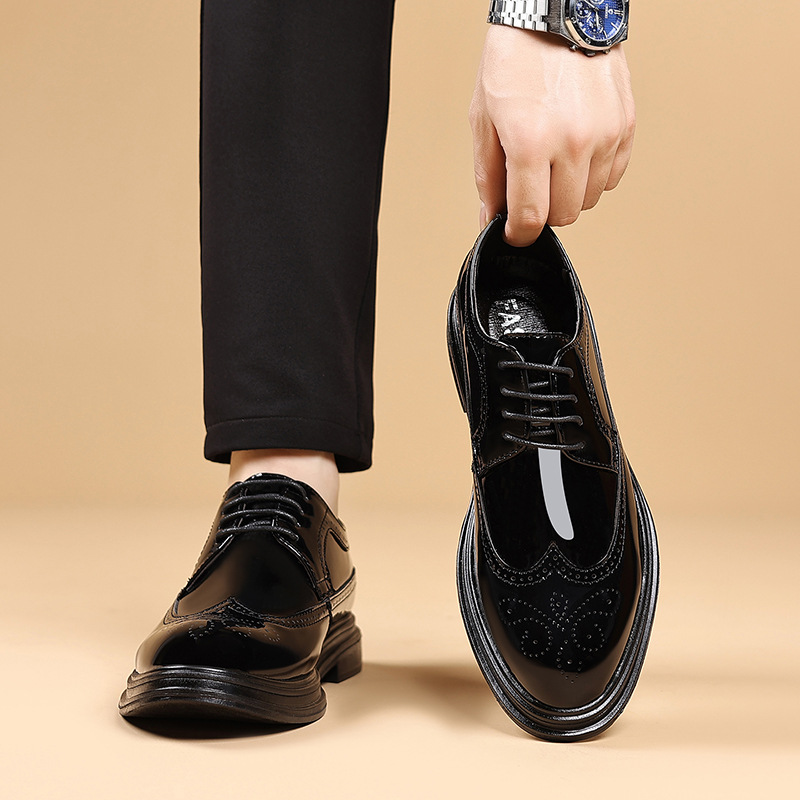 Eleganckie skórzane buty brogs – Young Men'S Grooming recenzja i cena